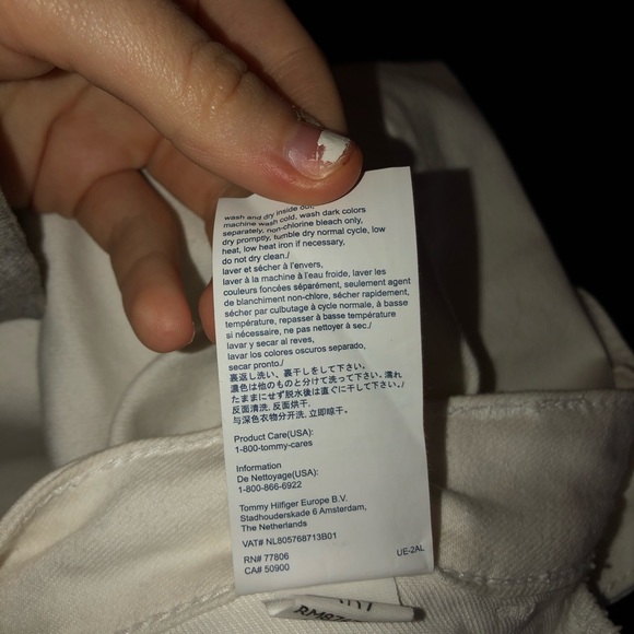 TOMMY HILFIGER WHITE JEANS - Picture 5 of 6
